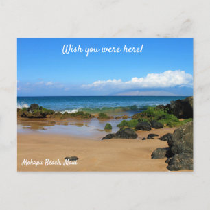 Belles rochers sur une carte postale de Maui Beach