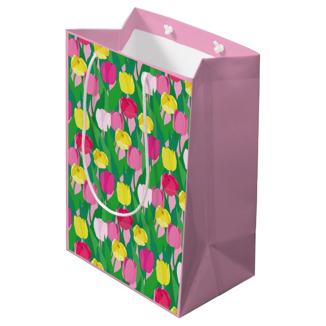 Belles tulipes. Sac Cadeau (Dos Angle)