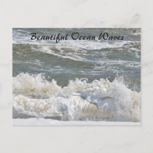 Belles vagues océaniques Carte postale