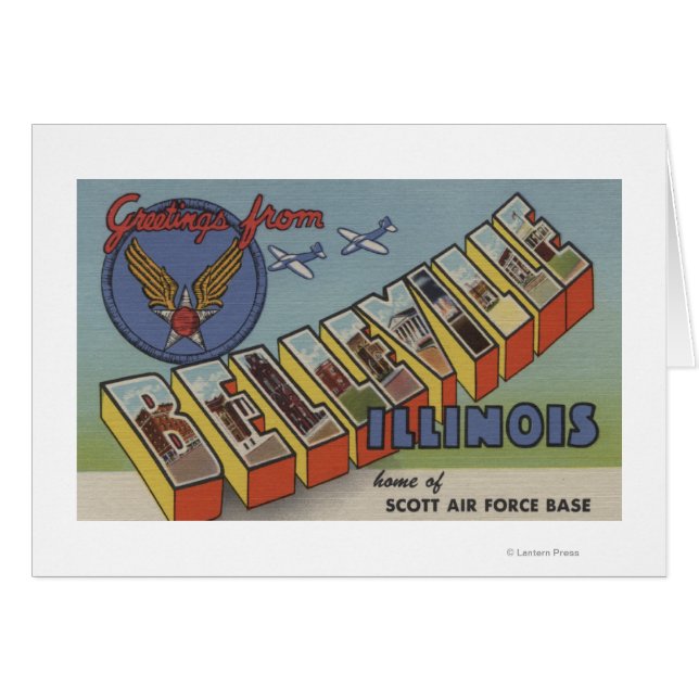 Belleville, Illinois - Scènes de grandes lettres (Devant horizontal)