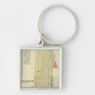 Bellevue and La Platte, Nebraska Keychain