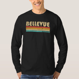 Bellevue Ne Nebraska Funny City Home Roots Retro 7 T-Shirt