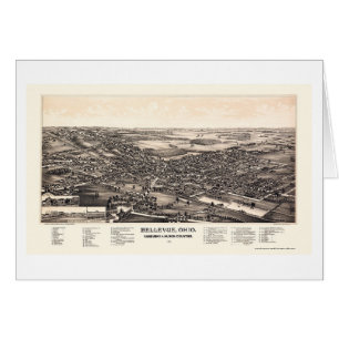Bellevue, OH Panoramic Map - 1888