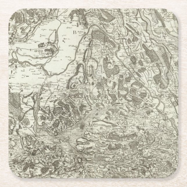 Belley Square Paper Coaster (Front)