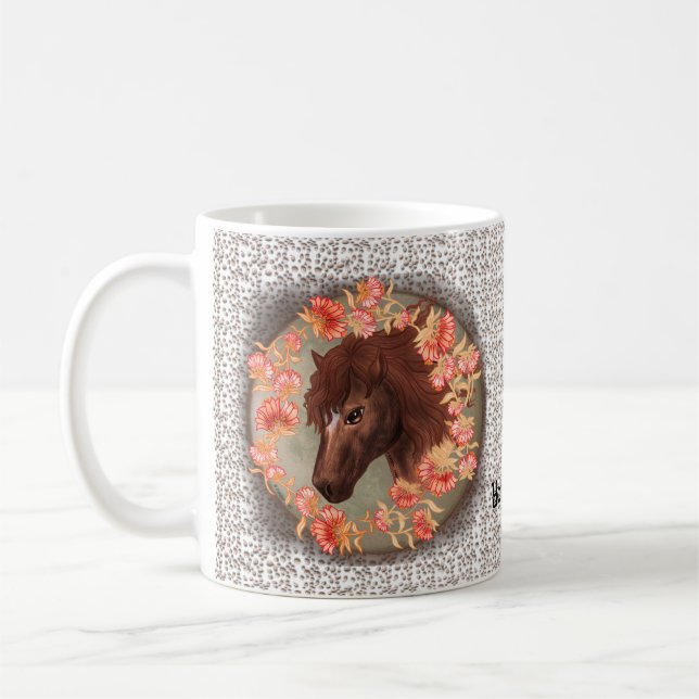 Bellflower Chestnut Horse   Mug (Left)
