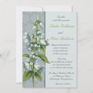 Bellflower Floral Faire-part de mariage