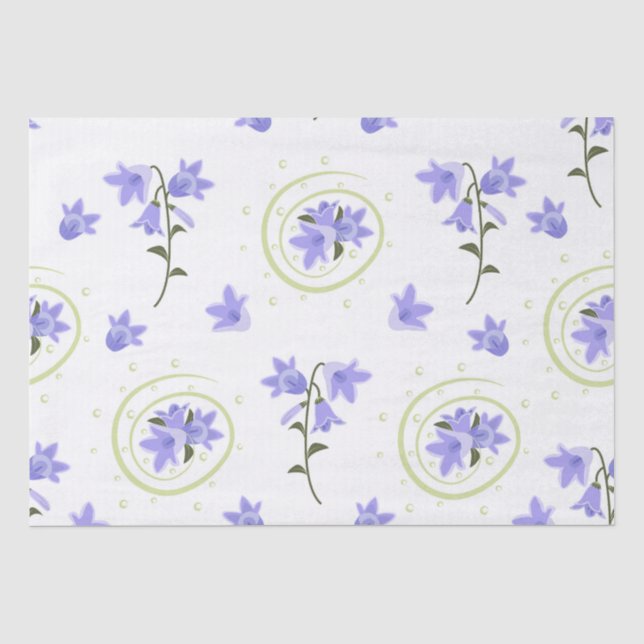 Bellflower seamless pattern tissue paper (Front)
