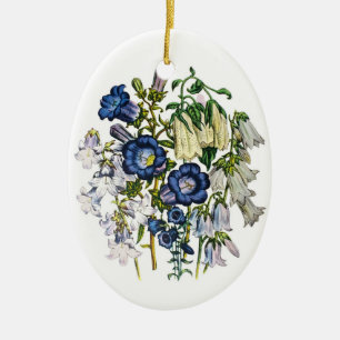 Bellflowers Ceramic Ornament