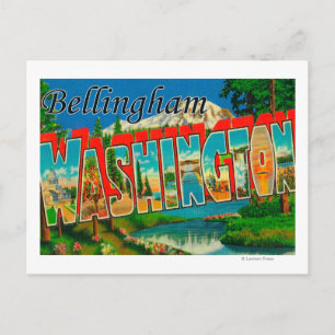 Bellingham, Washington - Large Letter Scenes Postcard