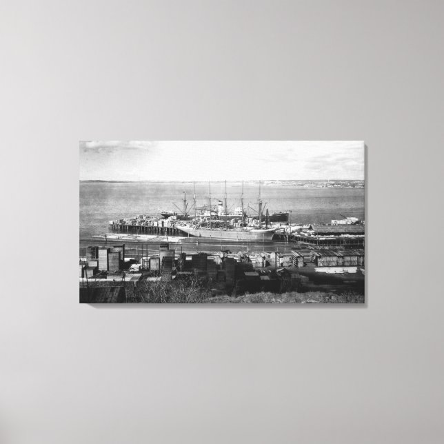 Bellingham, Washington - Ocean Vessels Canvas Print (Front)