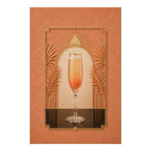 Bellini Art Deco Poster Bar Art