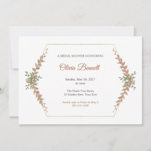 Bellini Prism Frame Bridal Shower Invitation