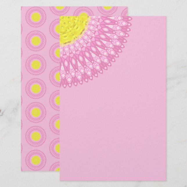Bellis Mandala  Stationery (Front/Back)