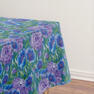 Bellisima Floral Hydrangeas & Poppies Table Cloth