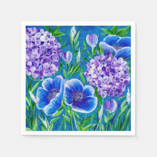 Bellisima Hydrangea Floral Napkins