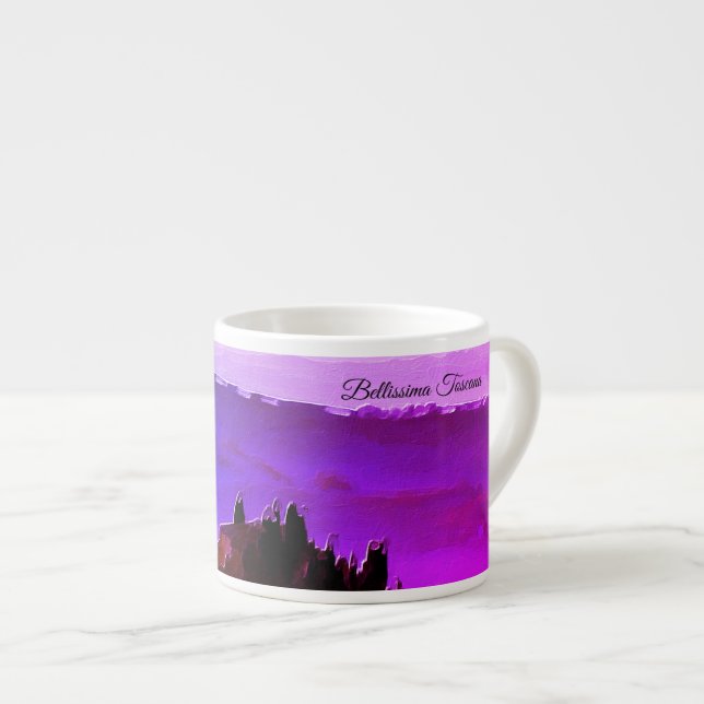 *~* Bellissima Tuscana Italian Language Tuscany Espresso Cup (Front Right)