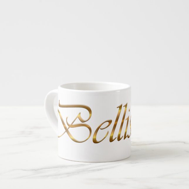 Bellissimo. Golden gradient element. Espresso Cup (Front Left)