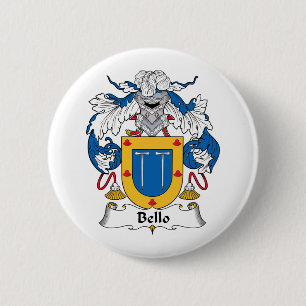 Bello Family Crest 2 Inch Round Button