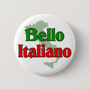 Bello Italiano (Handsome Italian Man) 2 Inch Round Button