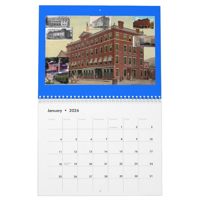 bellows falls history Custom Printed Calendar (Jan 2026)
