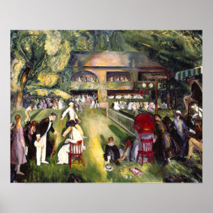 Bellows - Tennis at Newport, fine art, Poster