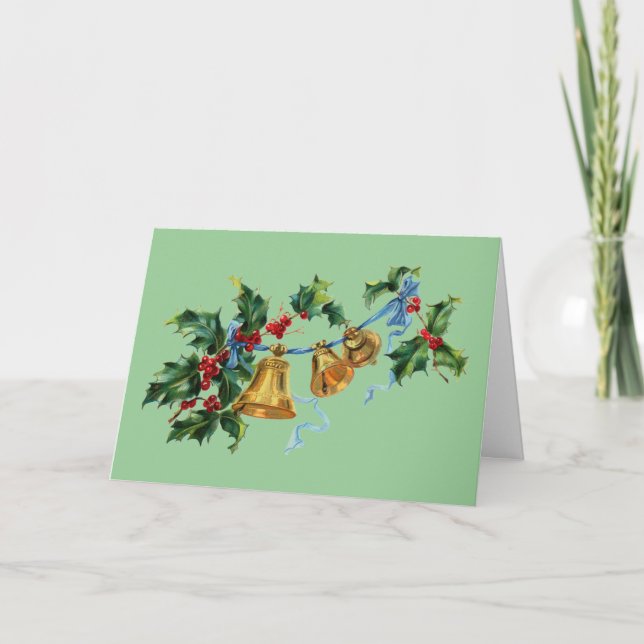 Bells and Berries Christmas Card (Front)