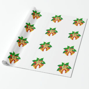 Bells and Holly Wrapping Paper