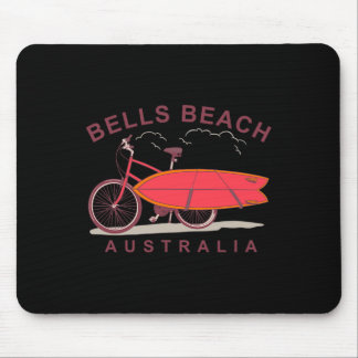 Bells Beach Australia Surfboard Bike Surfer Mouse Pad