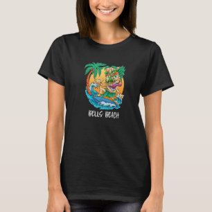 Bells Beach Australia Surfing Tiki Beach Vacation T-Shirt