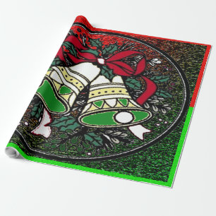 Bells, Bows & Holly - Wrapping Paper