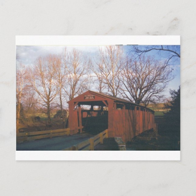Bells Mills Covered Bridge Postcard (Front)