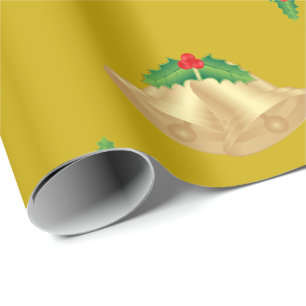 Bells & Misletoe Holiday Wrapping Paper