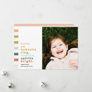 Bells on Bobtails Holiday Photo Card