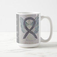 Bell's Palsy Awareness Ribbon Angel Custom Mug