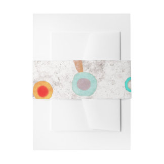 Belly Band Tie Wedding Stationery Invitation Belly Band