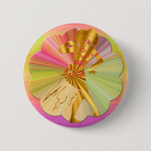 Belly Dance 2 Inch Round Button
