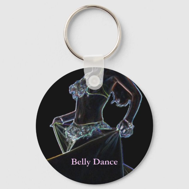 Belly Dance black Keychain (Front)