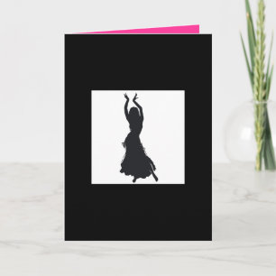 belly dance greetings card