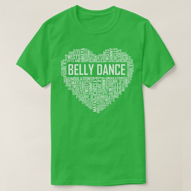 Belly Dance Heart T-Shirt (Design Front)