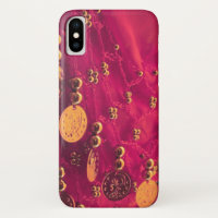 Belly dance hip scarf with coins iphone x