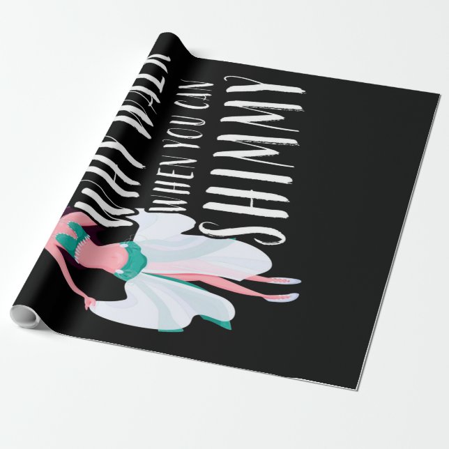 Belly dance wrapping paper (Unrolled)