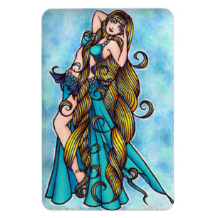 Belly Dancer Art Magnet