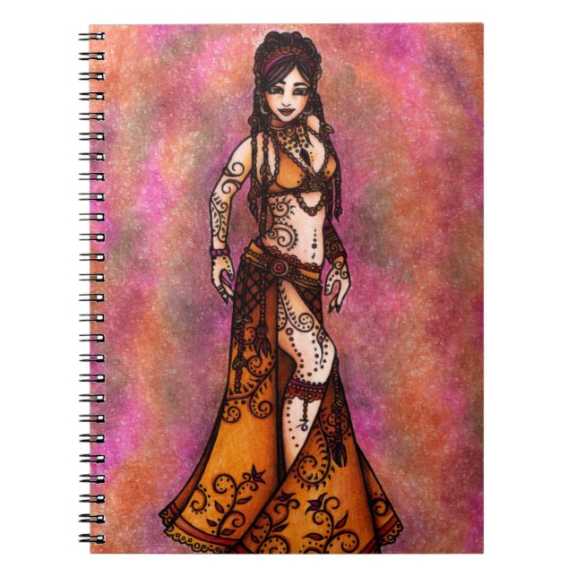 Belly Dancer Art Notebook (Front)