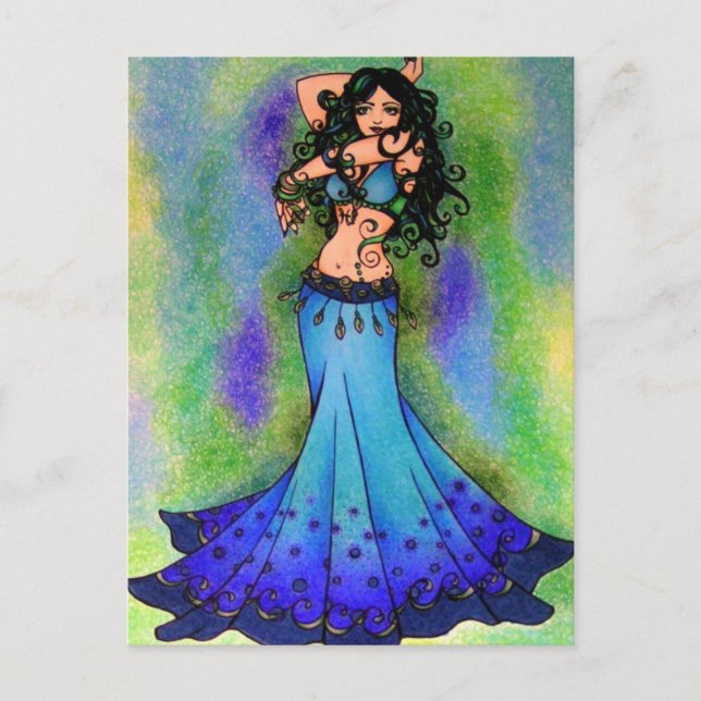 Belly Dancer Birthday Cards (Front)