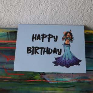 Belly Dancer Birthday Cards