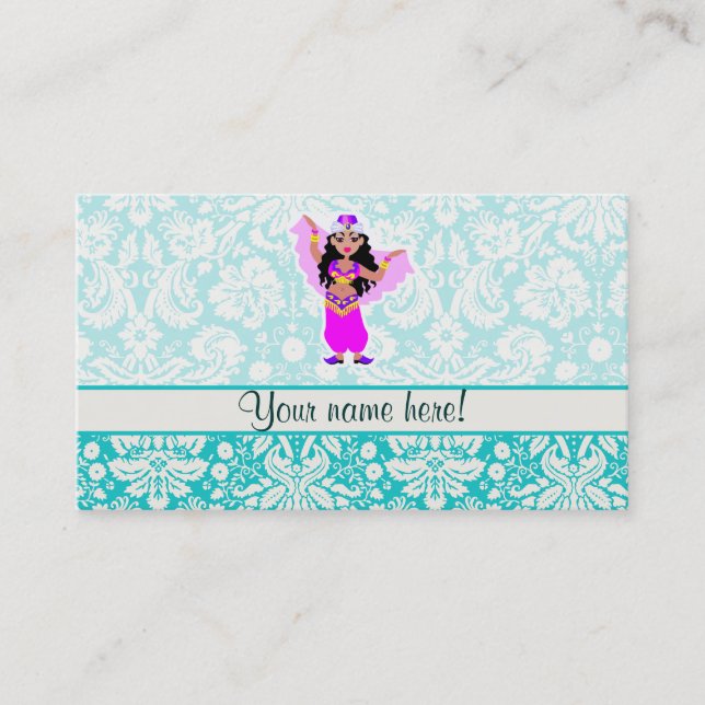 Belly Dancer; Cute Business Card (Front)