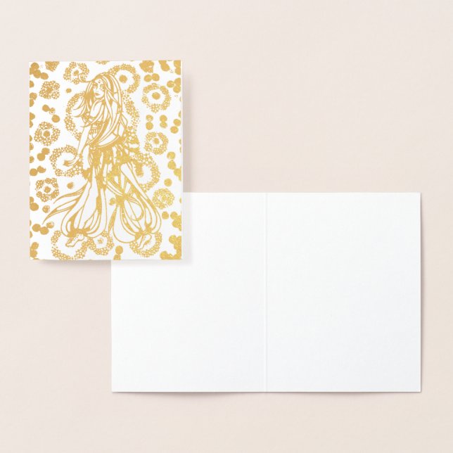Belly Dancer Gold Foil Card (Display)