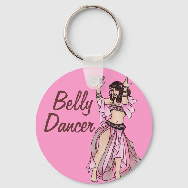 Belly Dancer Habibi Keychain (Front)
