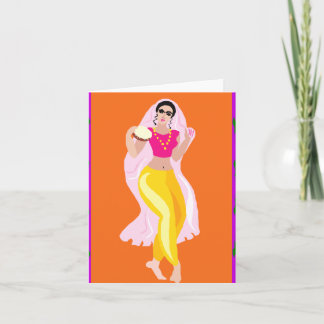 Belly Dancer Holiday Card