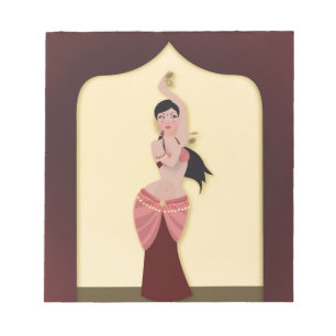 Belly Dancer Middle Eastern dancer Notepad
